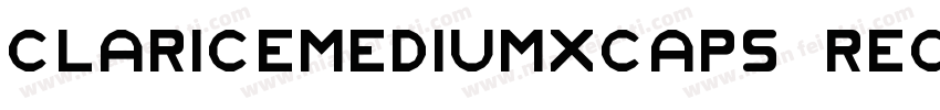 ClariceMediumXCaps Regular字体转换
